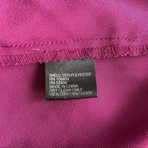 Gianni Binni Flutter Cold Shoulder Top, Fuchsia, Size S - Picture 6 of 7
